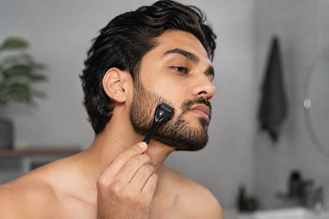 Derma Roller Beard Routine
